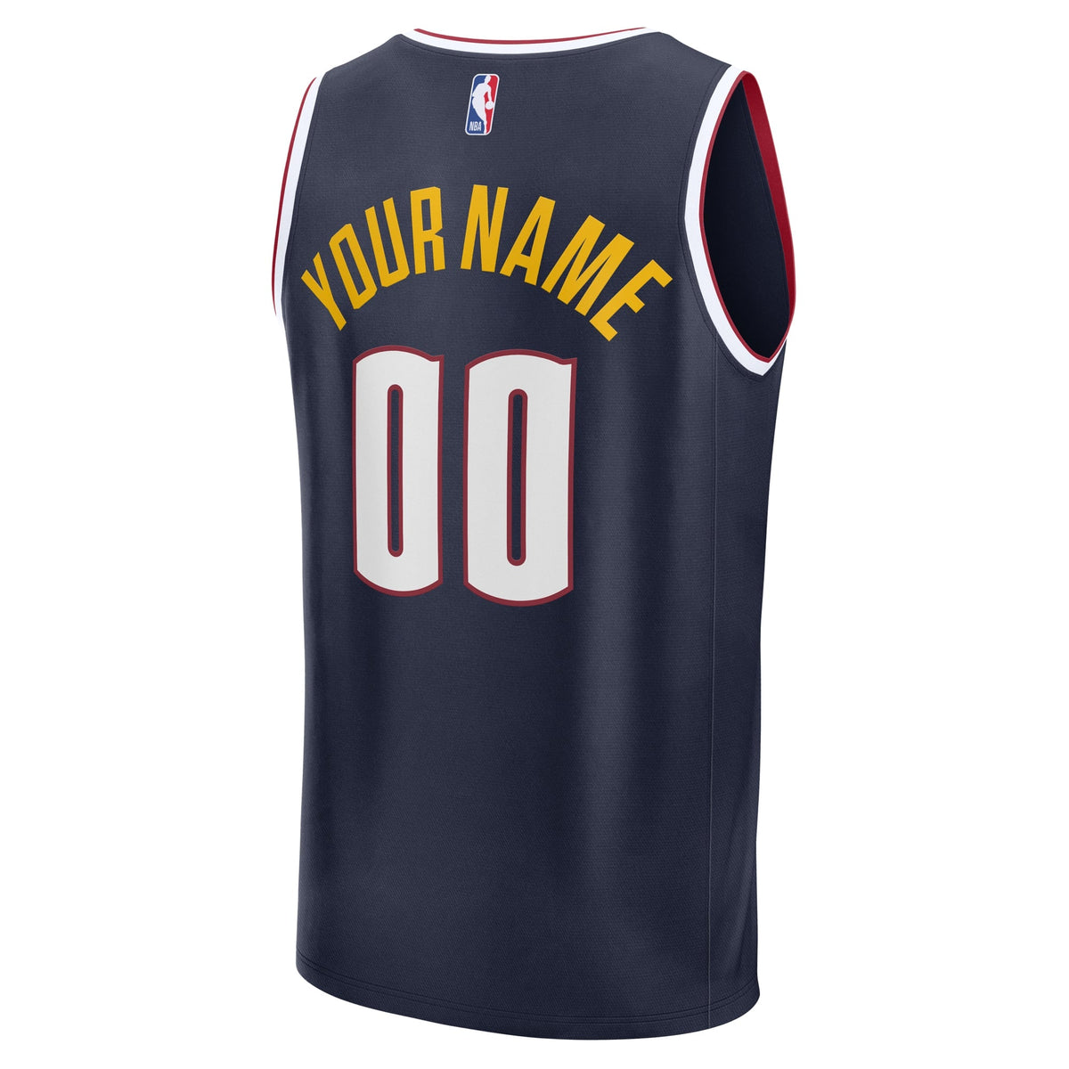 Denver Nuggets Fanatics Navy Fast Break Custom Jersey - Icon Edition for Men product image 4, provided for visual reference