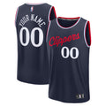 LA Clippers Fanatics Navy Fast Break Custom Jersey - Icon Edition for Men product image 1, provided for visual reference and