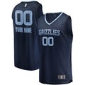 Memphis Grizzlies Fanatics Navy Fast Break Custom Replica Jersey - Icon Edition for Men product image 1, provided for visual