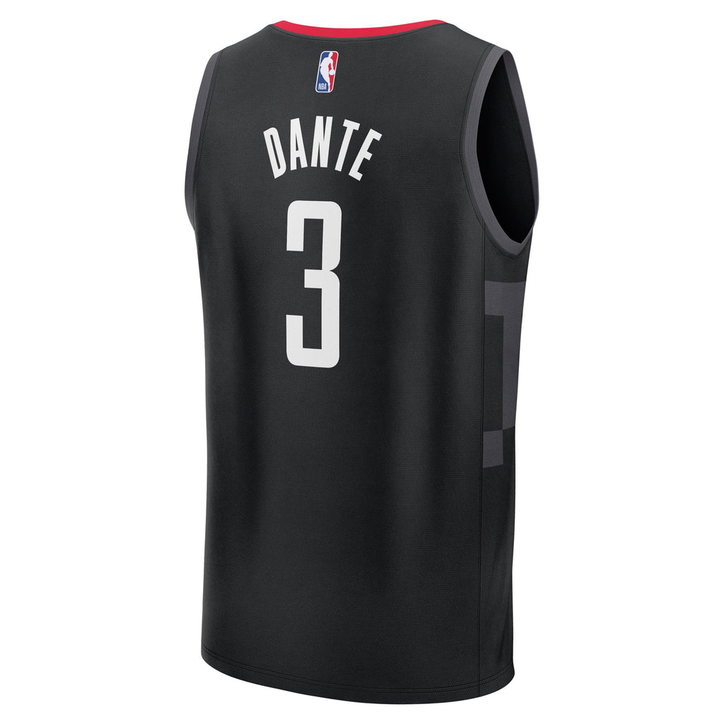 Houston Rockets N'Faly Dante Fanatics Black Fast Break Replica Player Jersey - Statement Edition for Men product image 4,