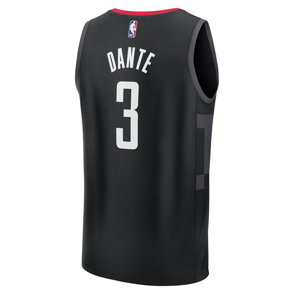 Houston Rockets N'Faly Dante Fanatics Black Fast Break Replica Player Jersey - Statement Edition for Men product image 4,