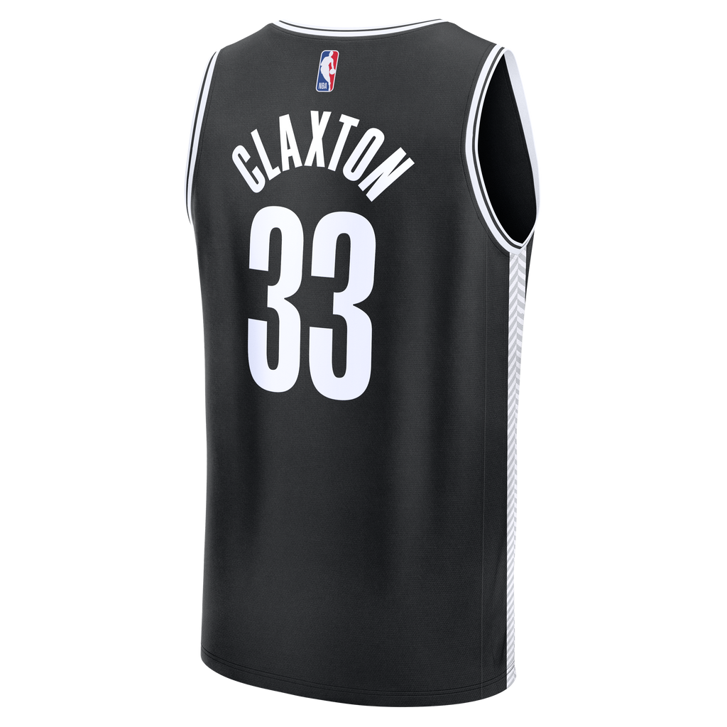 Brooklyn Nets Nic Claxton Fanatics Black Fast Break Replica Jersey - Icon Edition for Men product image 4, provided for