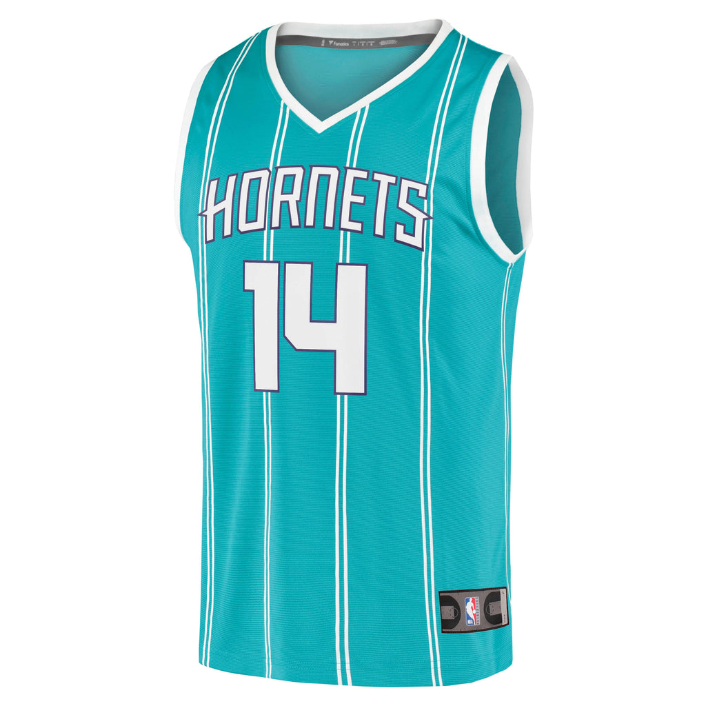 Charlotte Hornets Nick Richards Fanatics Teal Fast Break Replica Jersey - Icon Edition for Men product image 3, provided for