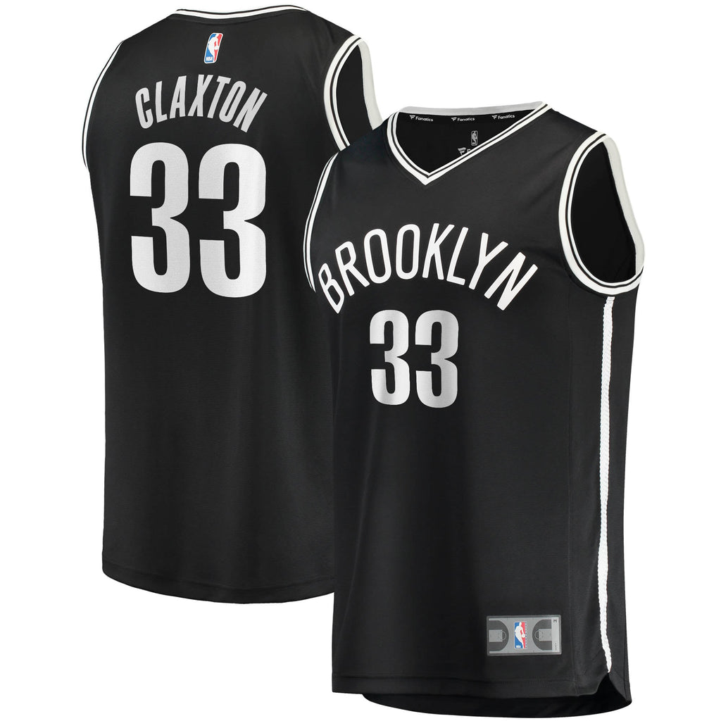 Brooklyn Nets Nicolas Claxton Fanatics Black Fast Break Replica Jersey - Icon Edition for Men product image 2, provided for