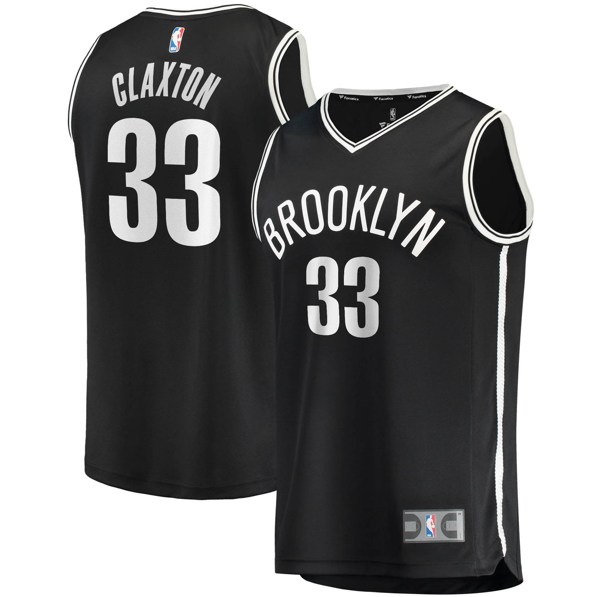 Brooklyn Nets Nicolas Claxton Fanatics Black Fast Break Replica Jersey - Icon Edition for Men product image 2, provided for