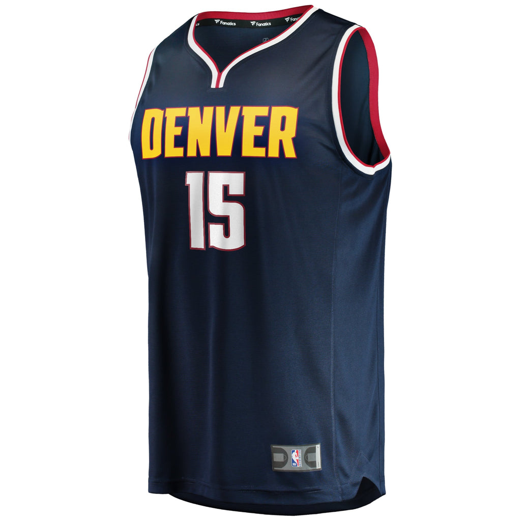 Denver Nuggets Nikola Jokic Fanatics Navy Fast Break Player Jersey - Icon Edition for Men product image 3, provided for