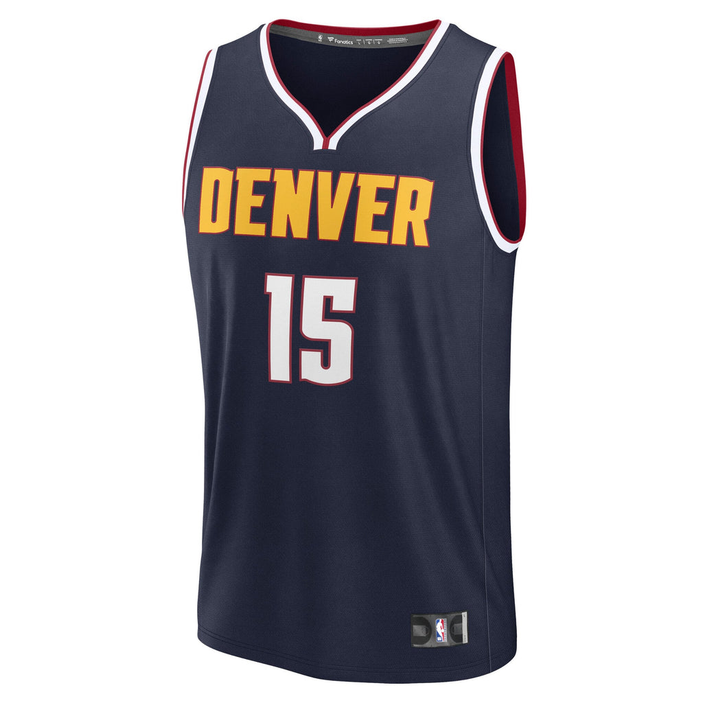 Denver Nuggets Nikola Jokic Fanatics Navy Fast Break Replica Player Jersey - Icon Edition for Men product image 3, provided
