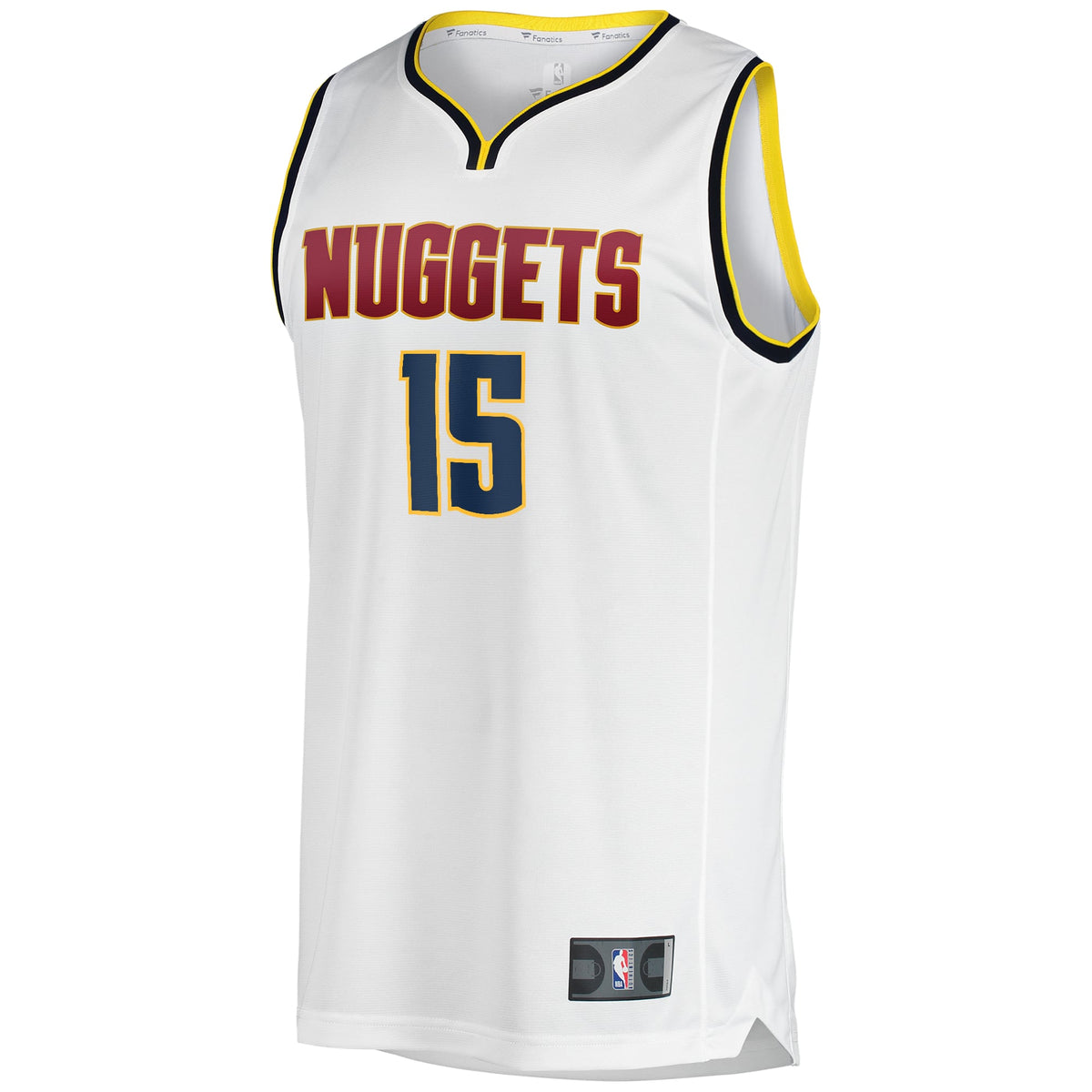 Denver Nuggets Nikola Jokic Fanatics White Fast Break Player Jersey - Association Edition for Men product image 3, provided