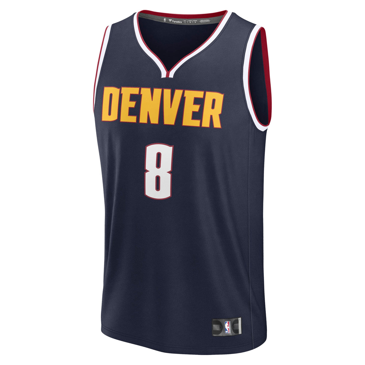 Denver Nuggets Peyton Watson Fanatics Navy Fast Break Replica Player Jersey - Icon Edition for Men product image 3, provided