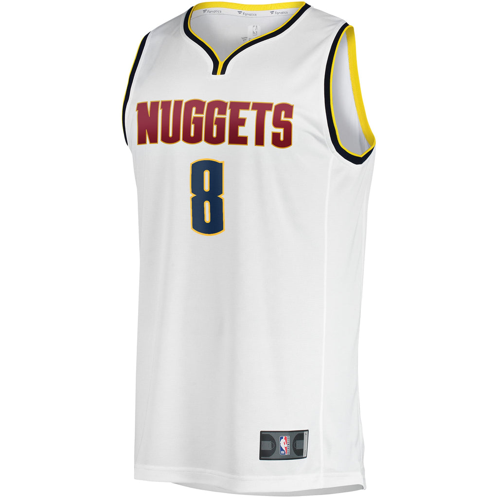 Denver Nuggets Peyton Watson Fanatics White Fast Break Player Jersey - Association Edition for Men product image 3, provided
