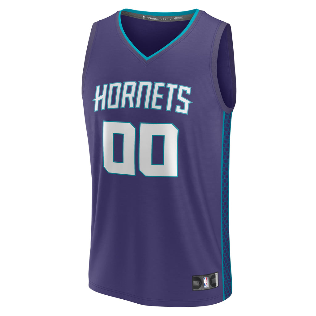 Charlotte Hornets Fanatics Purple Fast Break Custom Jersey - Statement Edition for Men product image 3, provided for visual