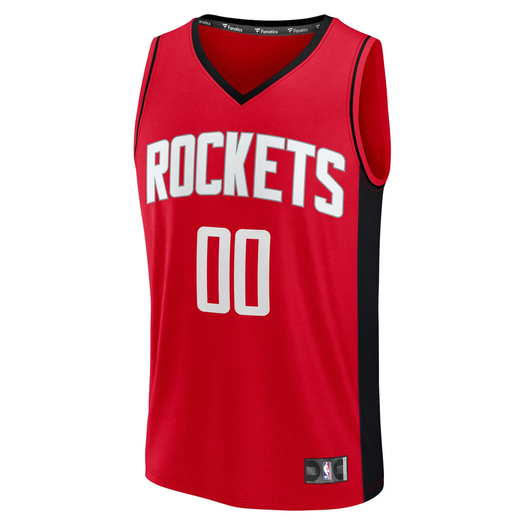 Houston Rockets Fanatics Red Fast Break Custom Jersey - Icon Edition for Men product image 3, provided for visual reference