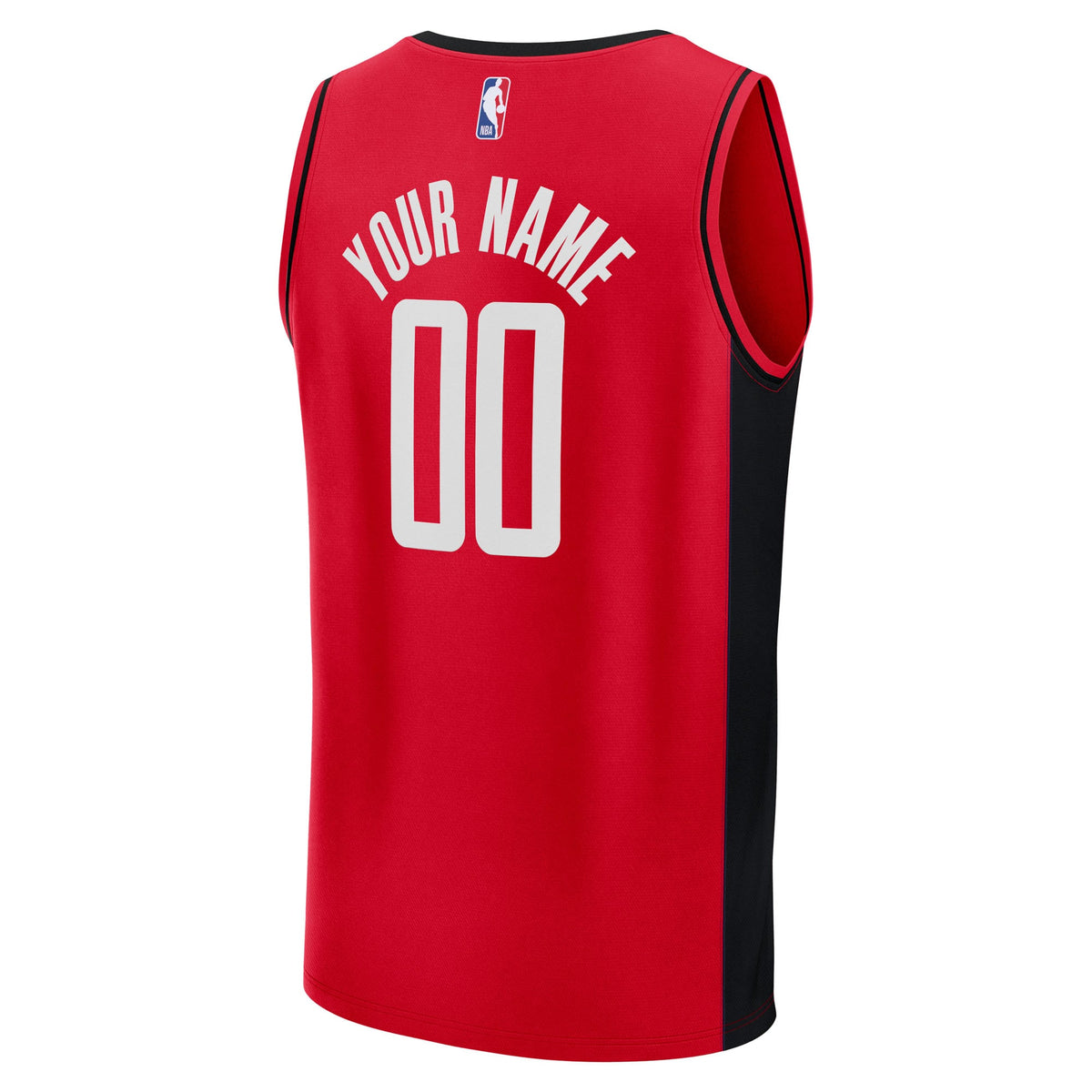 Houston Rockets Fanatics Red Fast Break Custom Jersey - Icon Edition for Men product image 4, provided for visual reference