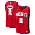 Houston Rockets Fanatics Red Fast Break Custom Jersey - Icon Edition for Men product image 1, provided for visual reference