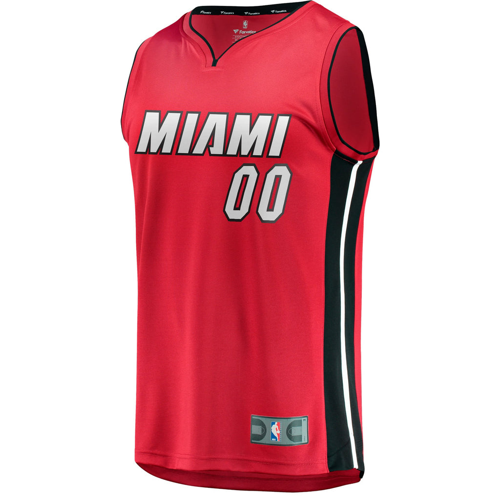Miami Heat Fanatics Red Fast Break Custom Jersey - Statement Edition for Men product image 3, provided for visual reference
