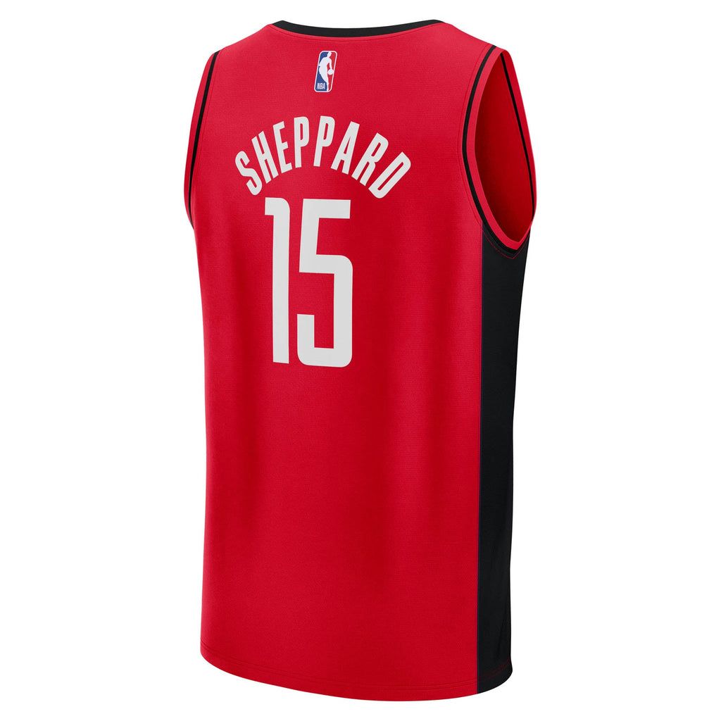 Houston Rockets Reed Sheppard Fanatics Red Fast Break Replica Jersey - Icon Edition for Men product image 4, provided for