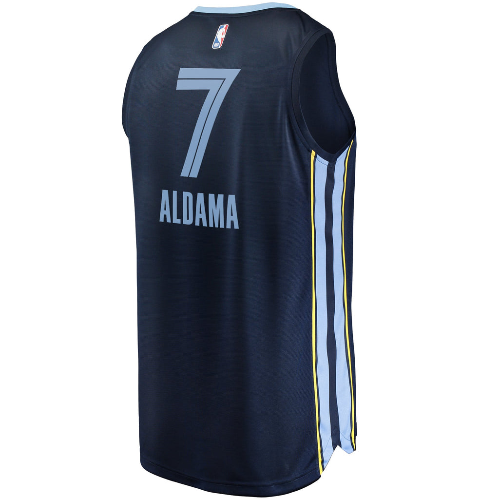Memphis Grizzlies Santi Aldama Fanatics Navy Fast Break Replica Jersey - Icon Edition for Men product image 4, provided for