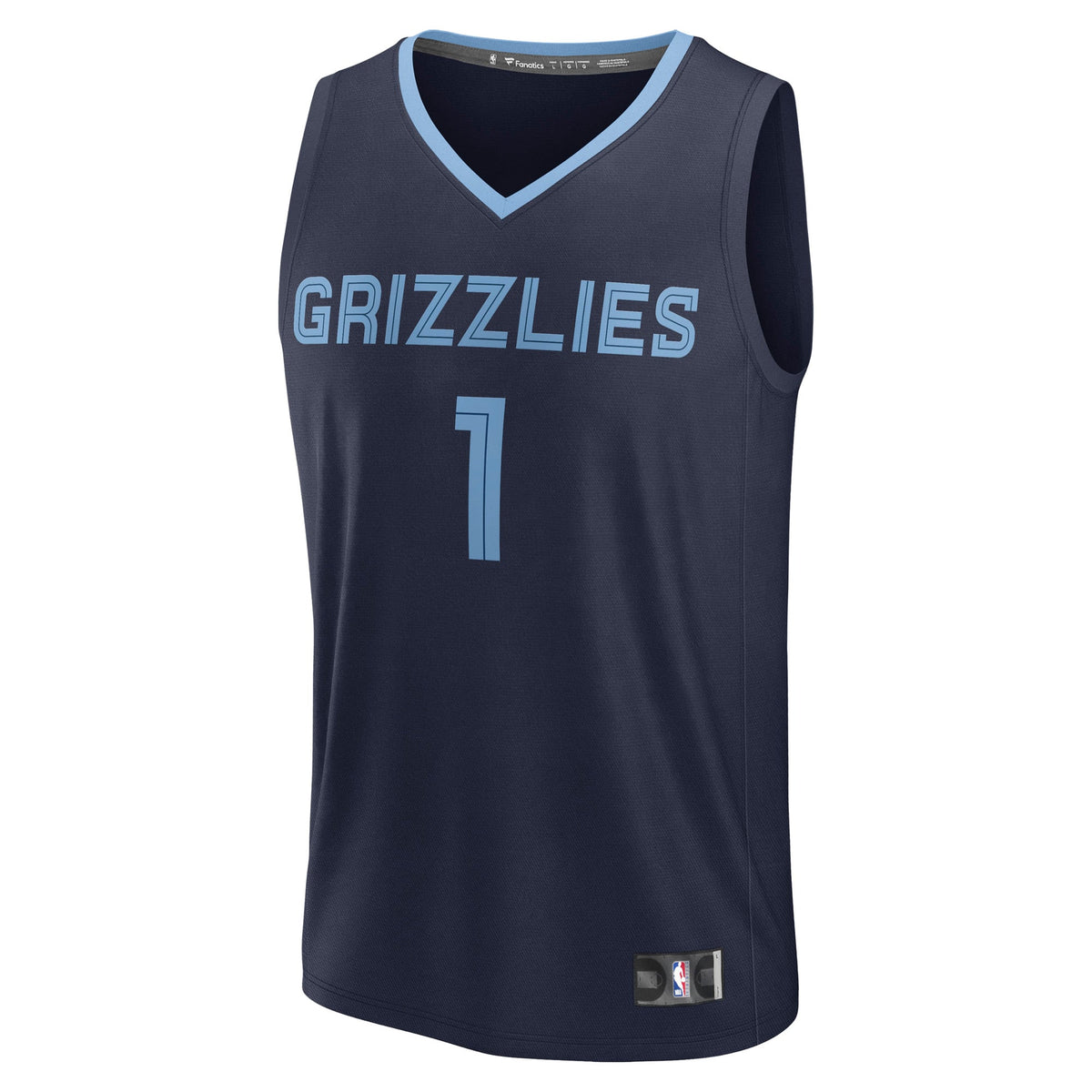 Memphis Grizzlies Scotty Pippen Jr. Fanatics Navy Fast Break Replica Player Jersey - Icon Edition for Men product image 3,