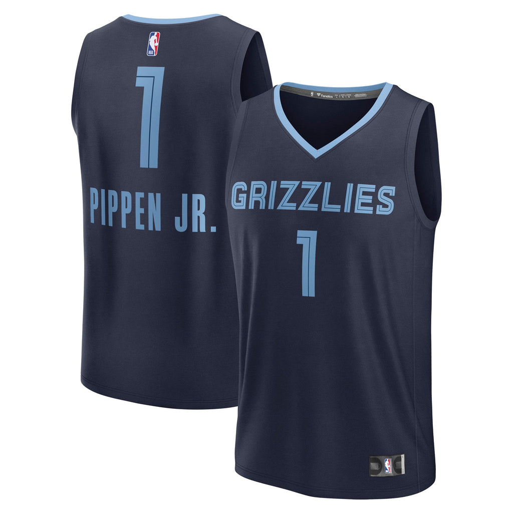 Memphis Grizzlies Scotty Pippen Jr. Fanatics Navy Fast Break Replica Player Jersey - Icon Edition for Men product image 1,