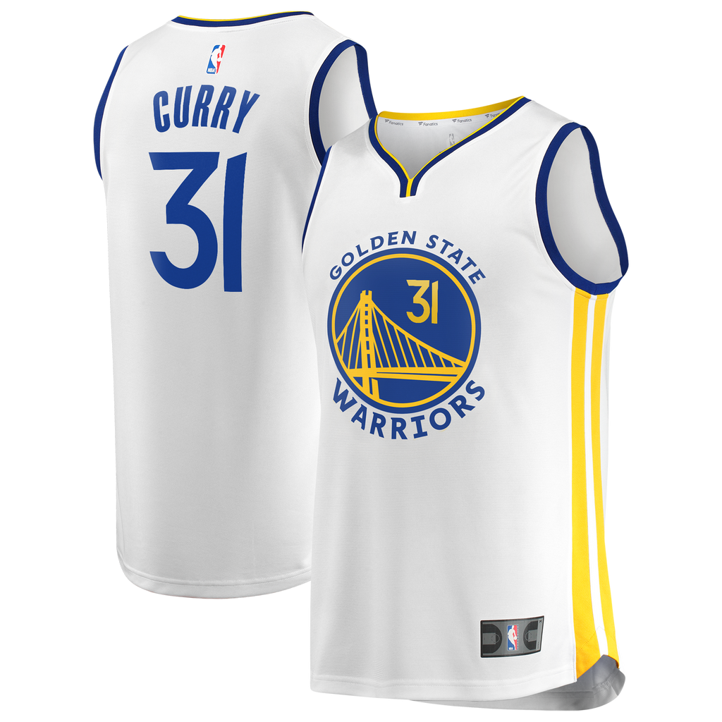 Golden State Warriors Seth Curry Fanatics White Fast Break Replica Player Jersey - Association Edition for Men product image