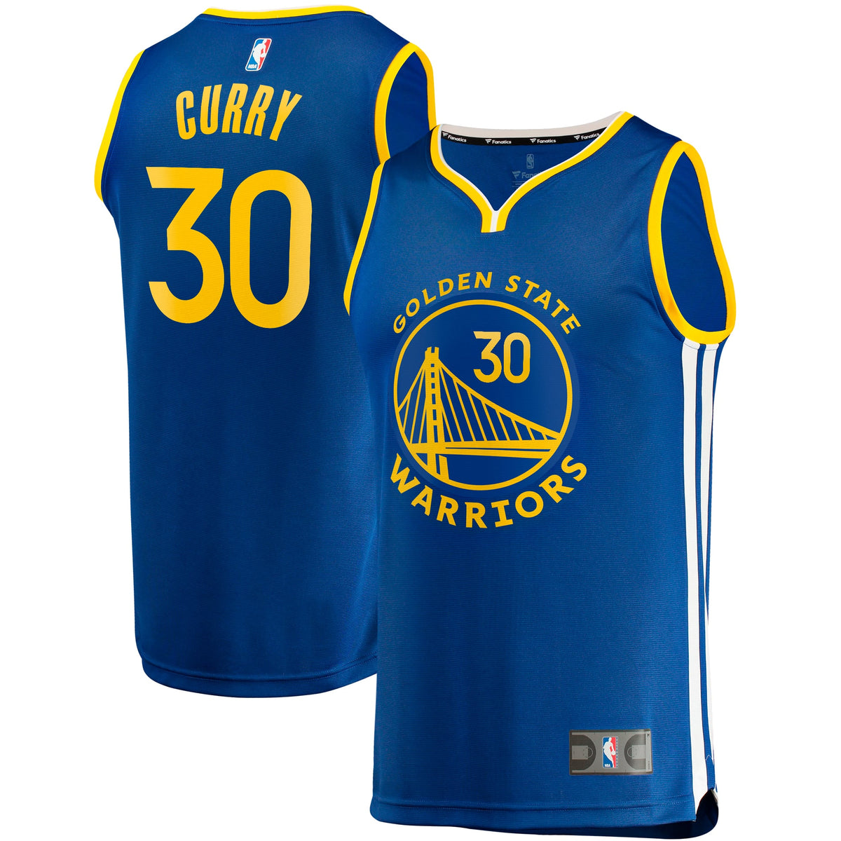 Golden State Warriors Stephen Curry Fanatics Royal Big & Tall Fast Break Player Jersey - Icon Edition for Men product image