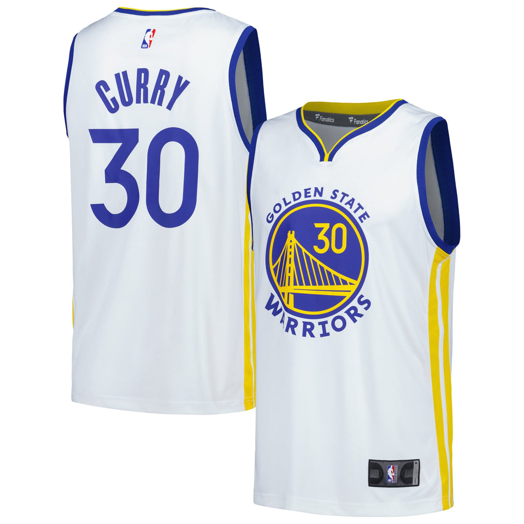 Golden State Warriors Stephen Curry Fanatics White Fast Break Replica Player Jersey - Association Edition for Men product