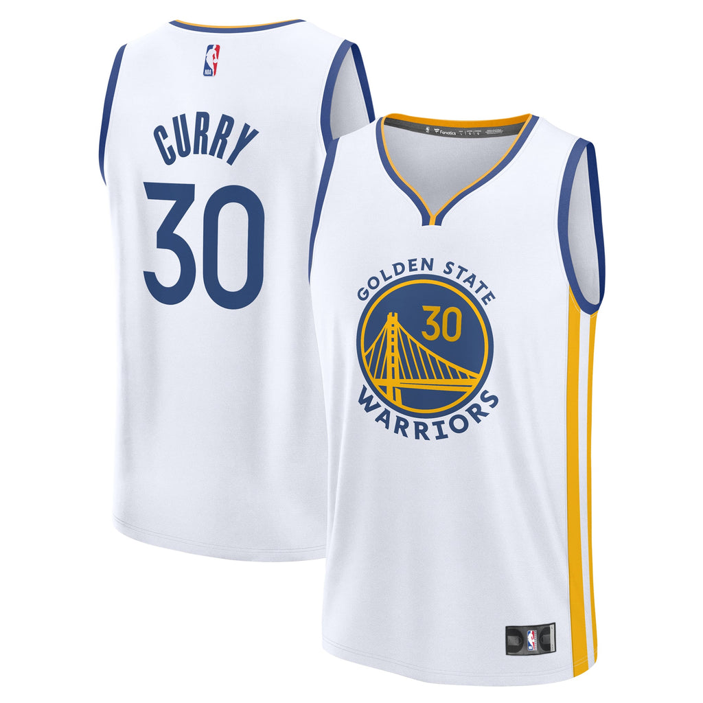 Golden State Warriors Stephen Curry Fanatics White Fast Break Replica Player Jersey - Association Edition for Men product