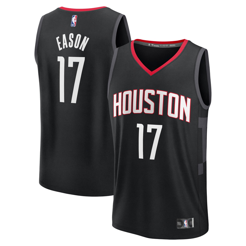 Houston Rockets Tari Eason Fanatics Black Fast Break Replica Player Jersey - Statement Edition for Men product image 2,