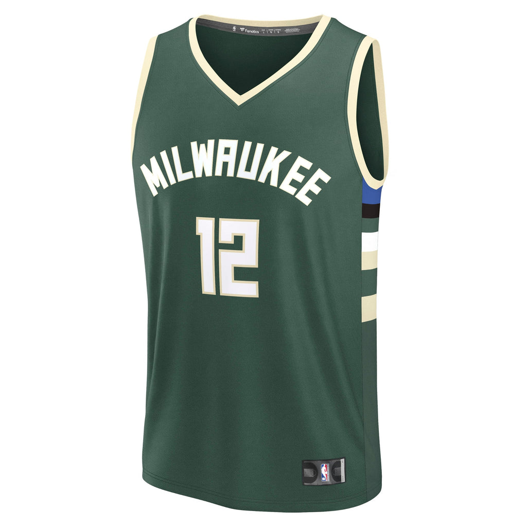 Milwaukee Bucks Taurean Prince Fanatics Hunter Green Fast Break Replica Player Jersey - Icon Edition for Men product image