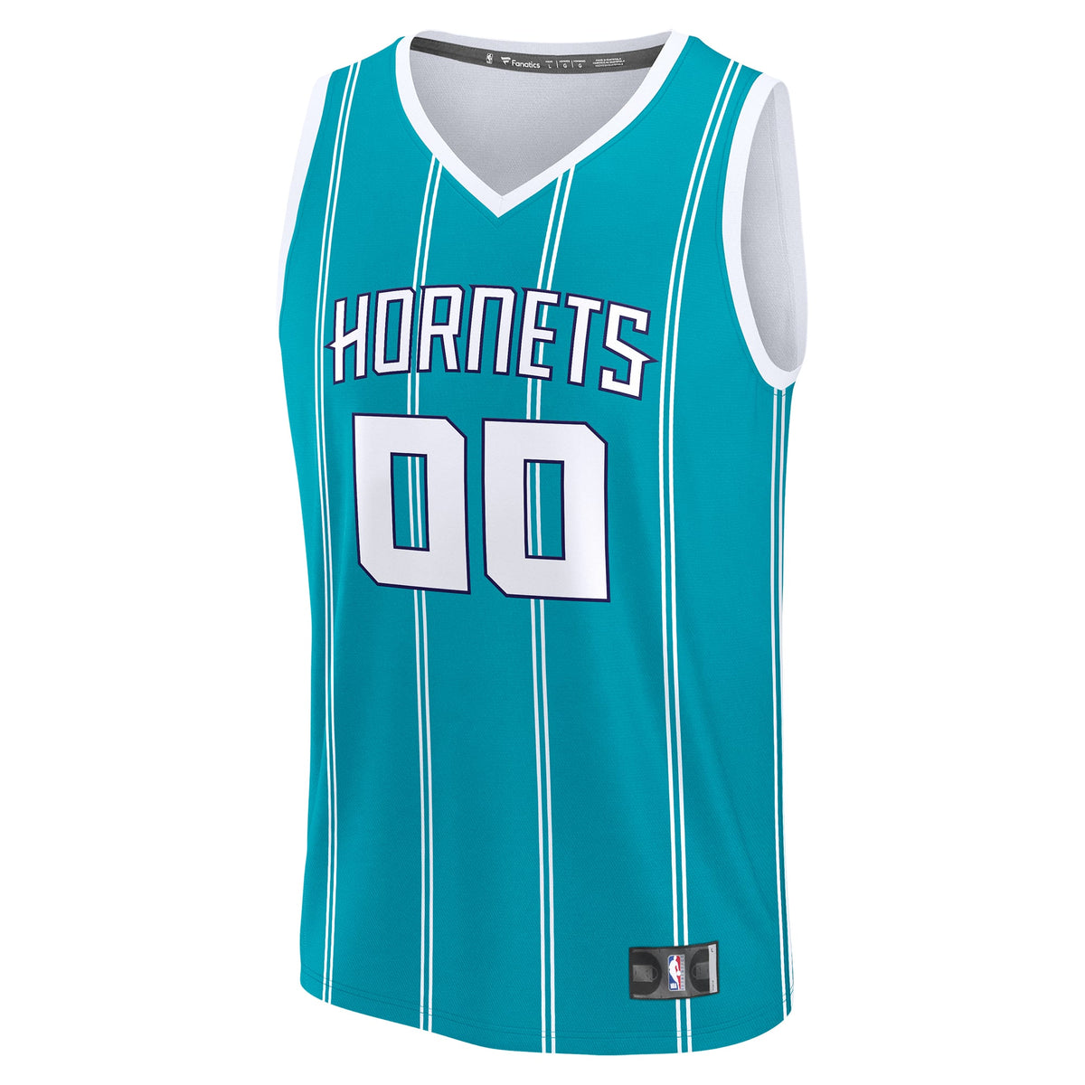 Charlotte Hornets Fanatics Teal Fast Break Custom Jersey - Icon Edition for Men product image 3, provided for visual