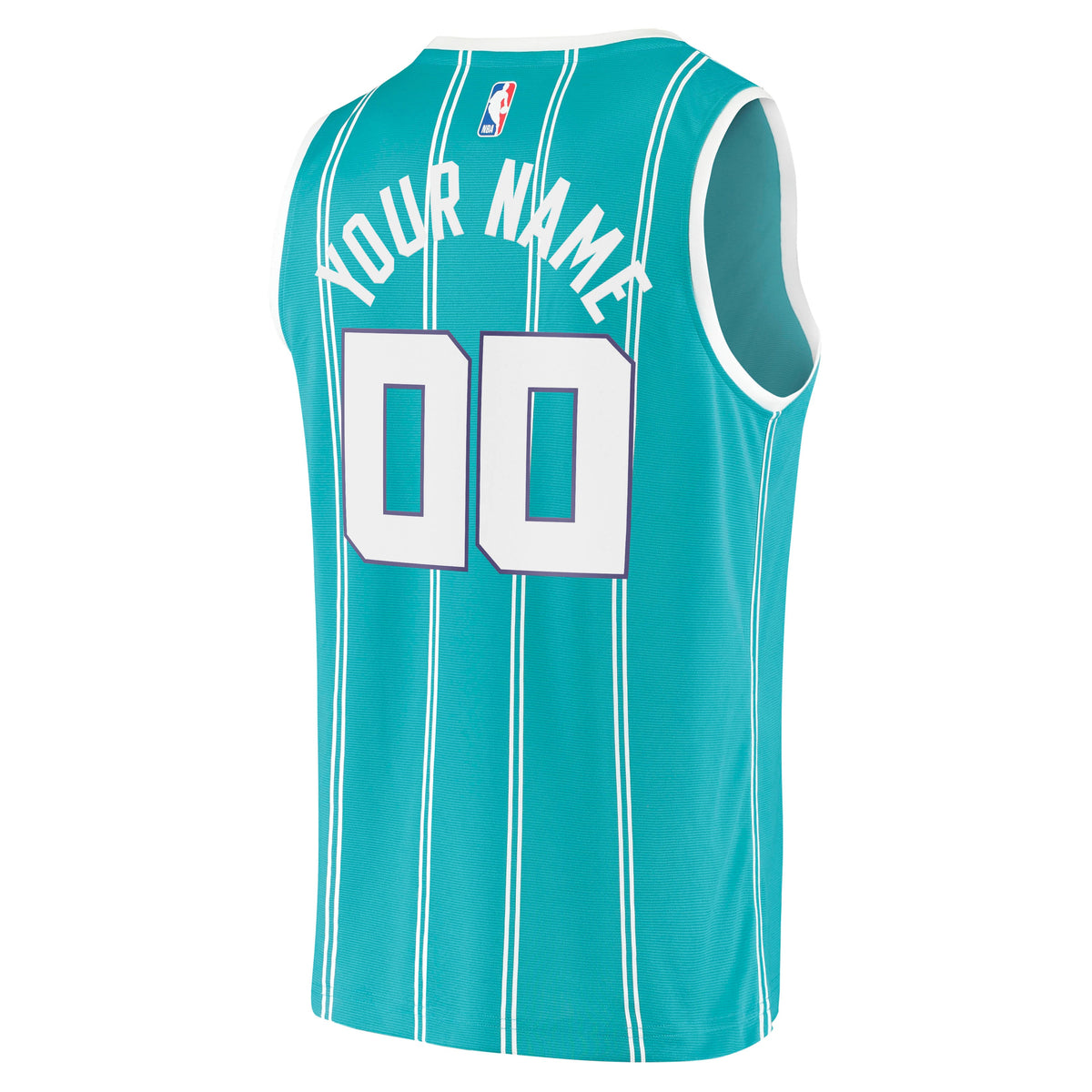 Charlotte Hornets Fanatics Teal Fast Break Replica Custom Jersey - Icon Edition for Men product image 4, provided for visual