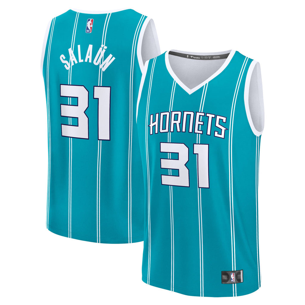 Charlotte Hornets Tidjane Salaun Fanatics Teal 2024 NBA Draft Fast Break Player Jersey - Icon Edition for Men product image