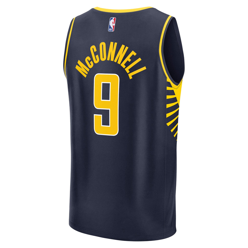 Indiana Pacers T.J. McConnell Fanatics Navy Fast Break Replica Jersey - Icon Edition for Men product image 4, provided for