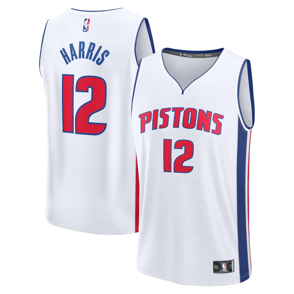 Detroit Pistons Tobias Harris Fanatics White Fast Break Replica Player Jersey - Association Edition for Men product image 2,
