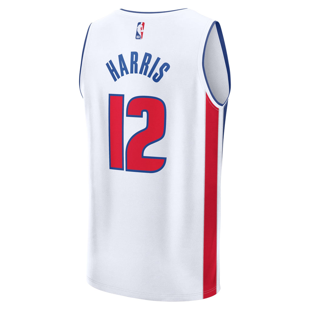 Detroit Pistons Tobias Harris Fanatics White Fast Break Replica Player Jersey - Association Edition for Men product image 4,