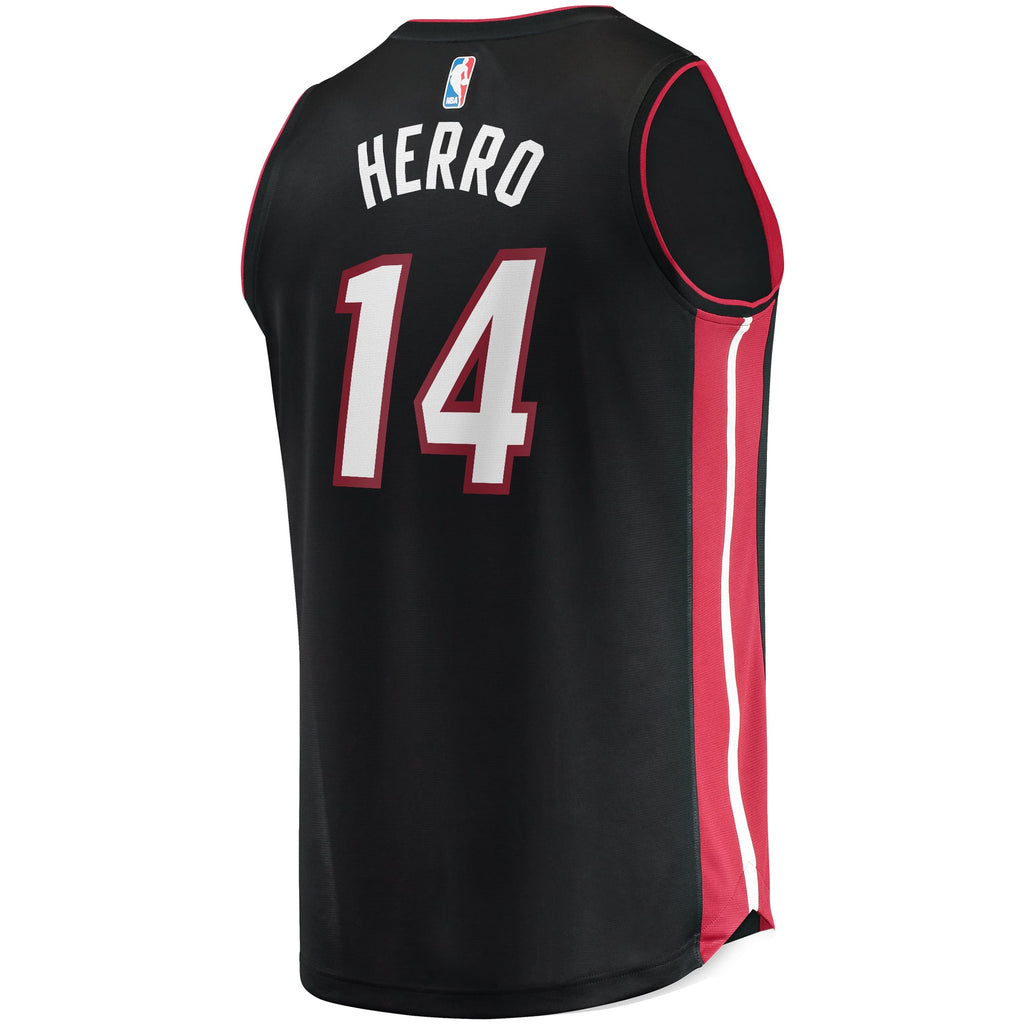 Miami Heat Tyler Herro Fanatics Black Fast Break Replica Jersey - Icon Edition for Men product image 4, provided for visual