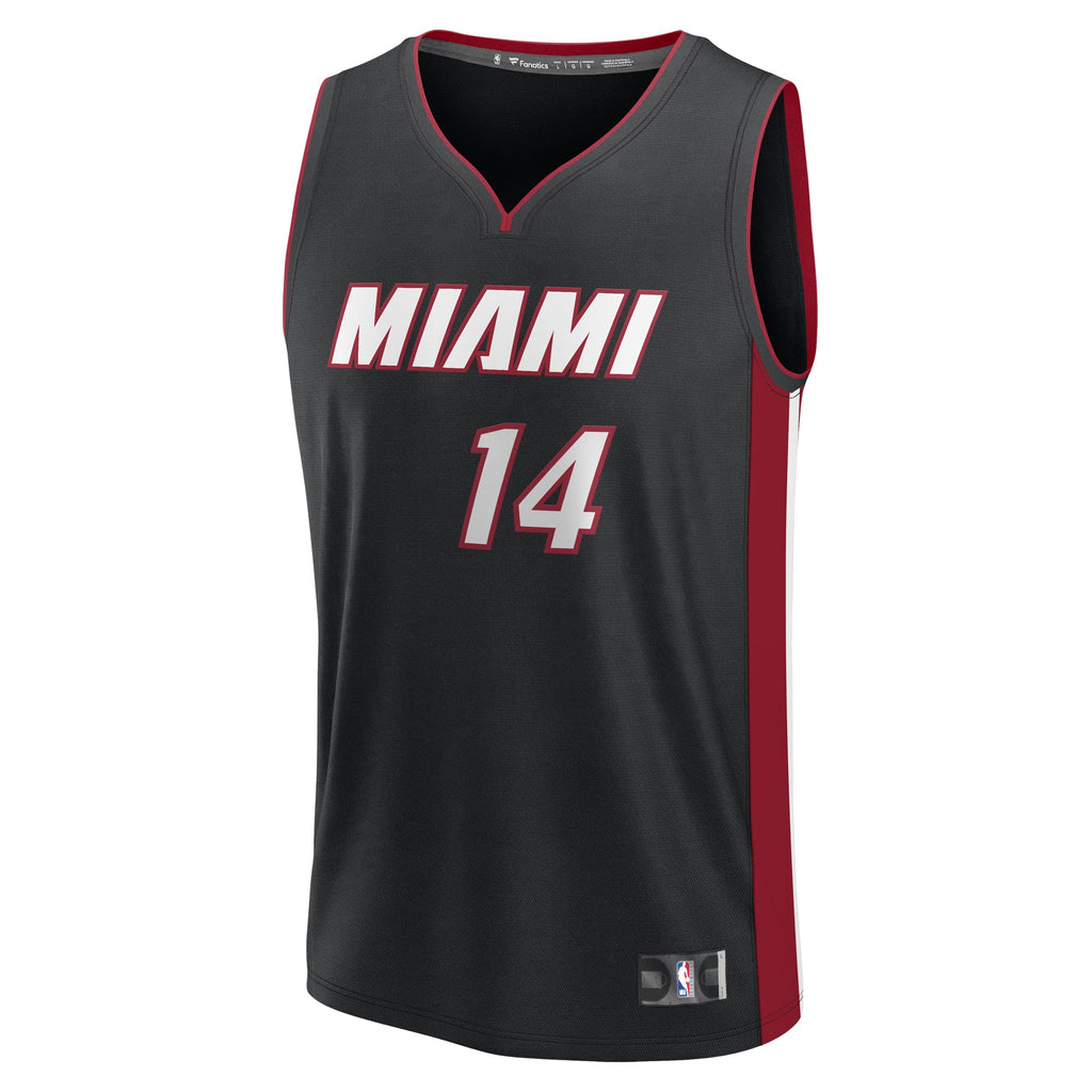Miami Heat Tyler Herro Fanatics Black Fast Break Replica Player Jersey - Icon Edition for Men product image 3, provided for