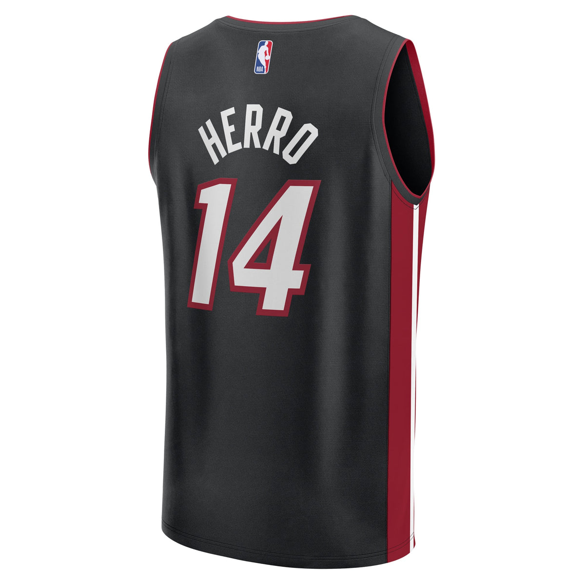 Miami Heat Tyler Herro Fanatics Black Fast Break Replica Player Jersey - Icon Edition for Men product image 4, provided for