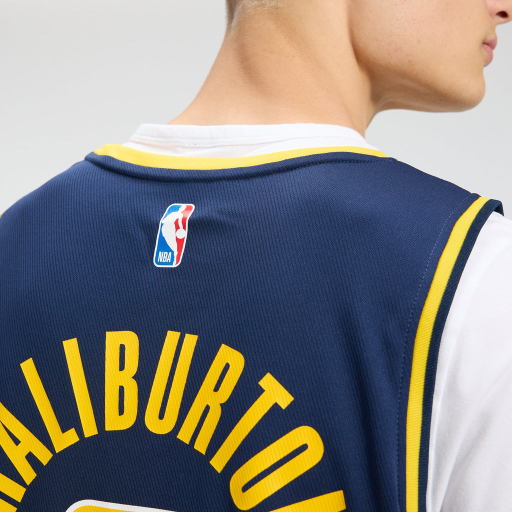 Indiana Pacers Tyrese Haliburton Fanatics Navy Fast Break Replica Jersey - Icon Edition for Men product image 10, provided