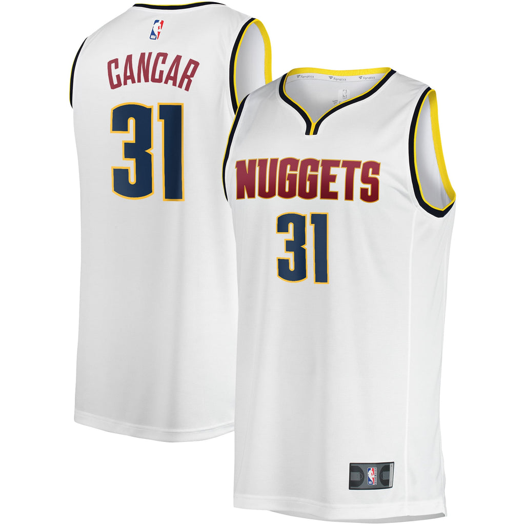 Denver Nuggets Vlatko Cancar Fanatics White Fast Break Player Jersey - Association Edition for Men product image 1, provided