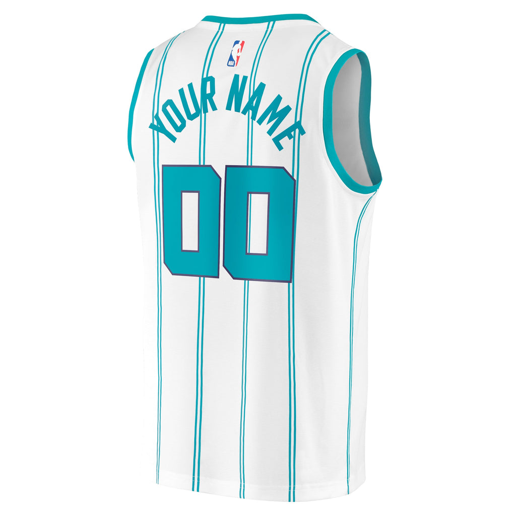 Charlotte Hornets Fanatics White Fast Break Custom Replica Jersey - Association Edition for Men product image 4, provided