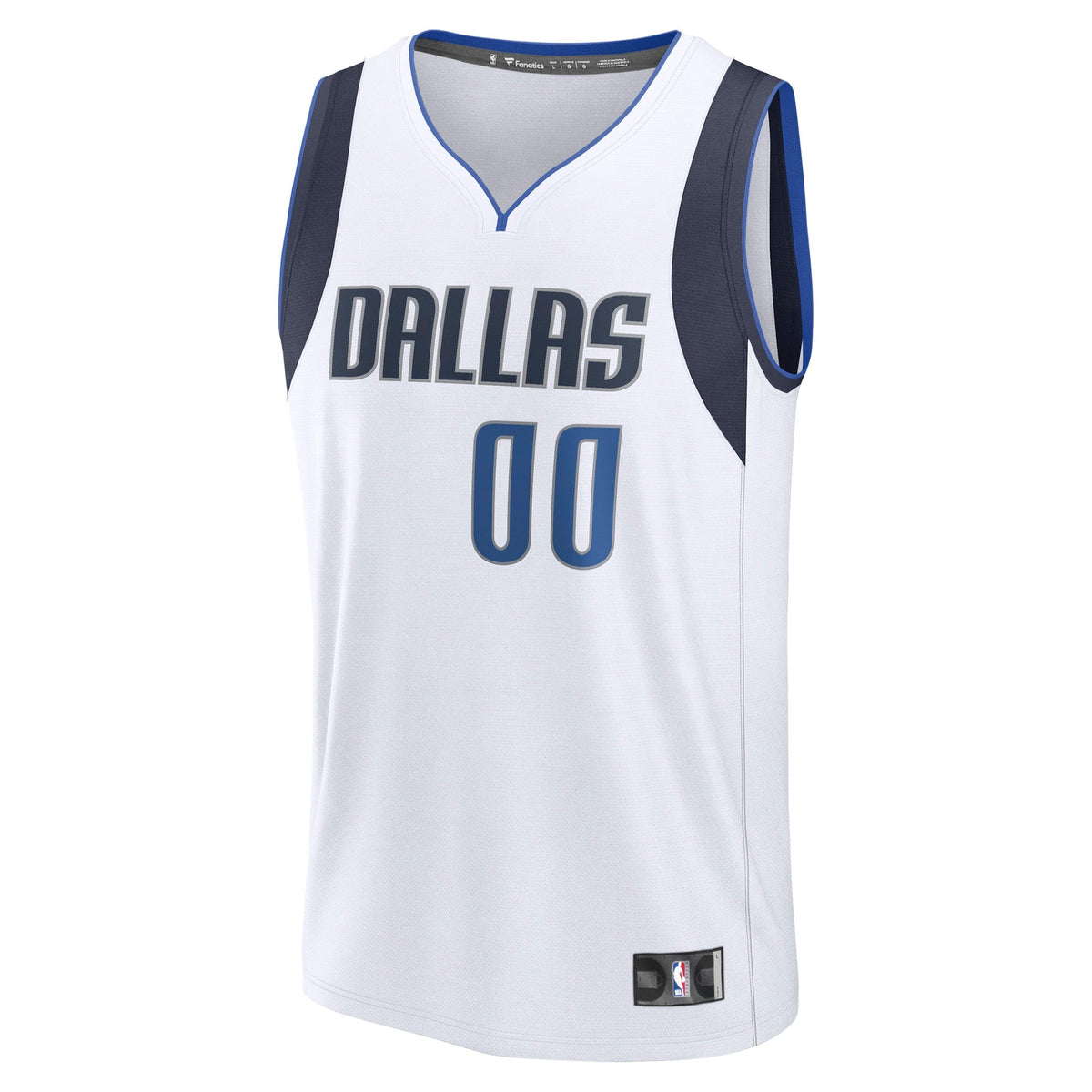 Dallas Mavericks Fanatics White Fast Break Custom Jersey - Association Edition for Men product image 3, provided for visual