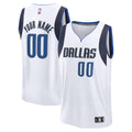 Dallas Mavericks Fanatics White Fast Break Custom Jersey - Association Edition for Men product image 1, provided for visual