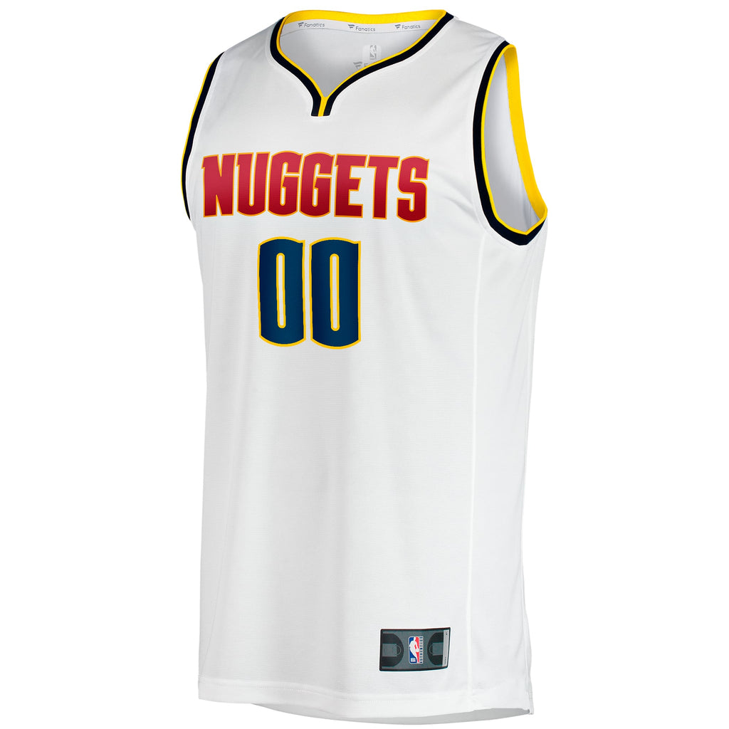 Denver Nuggets Fanatics White Fast Break Custom Replica Jersey - Association Edition for Men product image 3, provided for