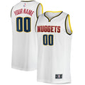 Denver Nuggets Fanatics White Fast Break Custom Replica Jersey - Association Edition for Men product image 1, provided for