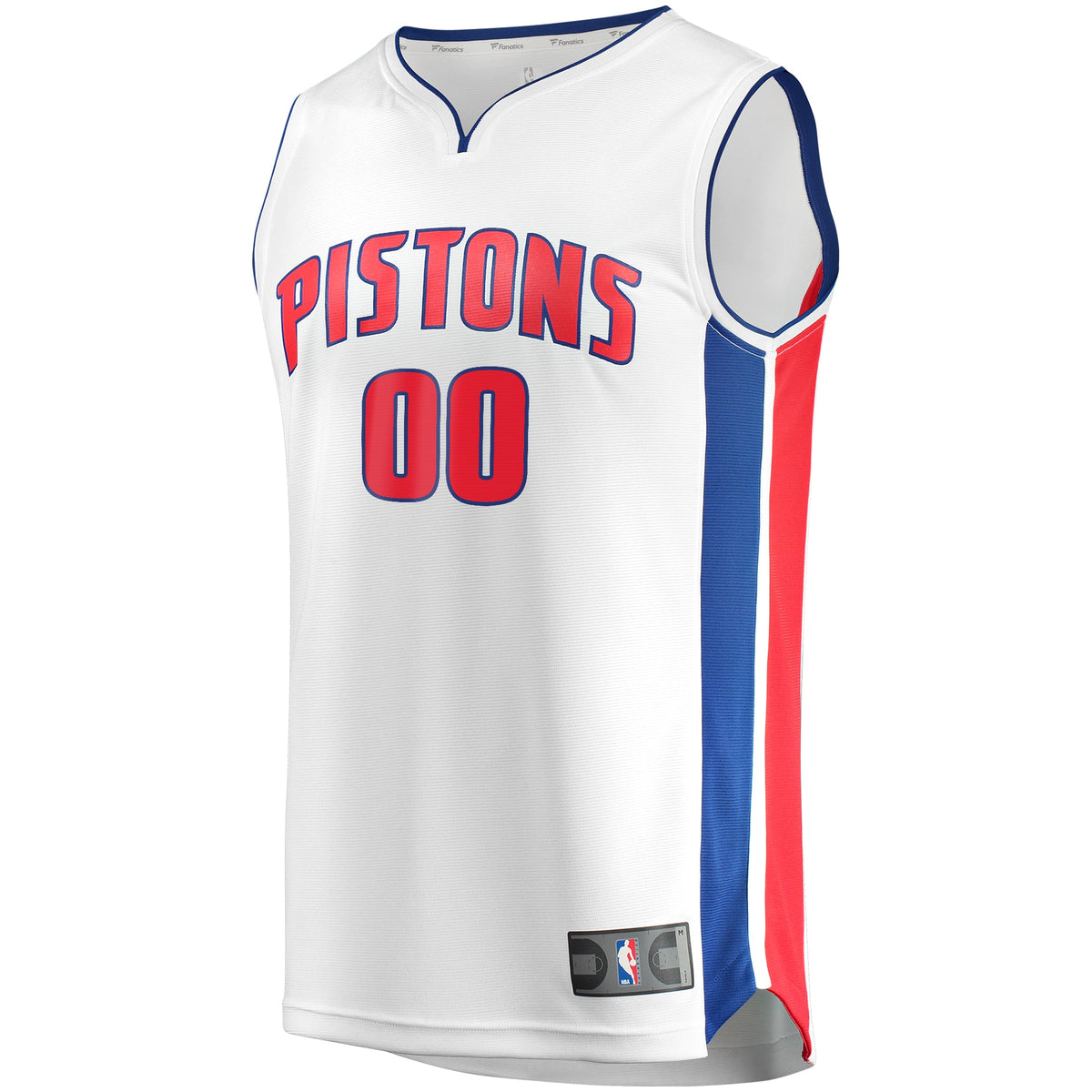 Detroit Pistons Fanatics White Fast Break Custom Replica Jersey - Association Edition for Men product image 3, provided for
