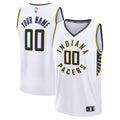Indiana Pacers Fanatics White Fast Break Custom Jersey - Icon Edition for Men product image 1, provided for visual reference