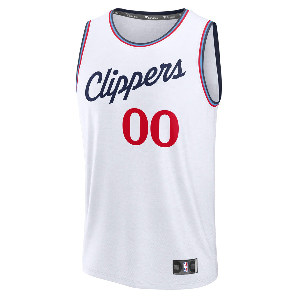 LA Clippers Fanatics White Fast Break Custom Jersey - Association Edition for Men product image 3, provided for visual