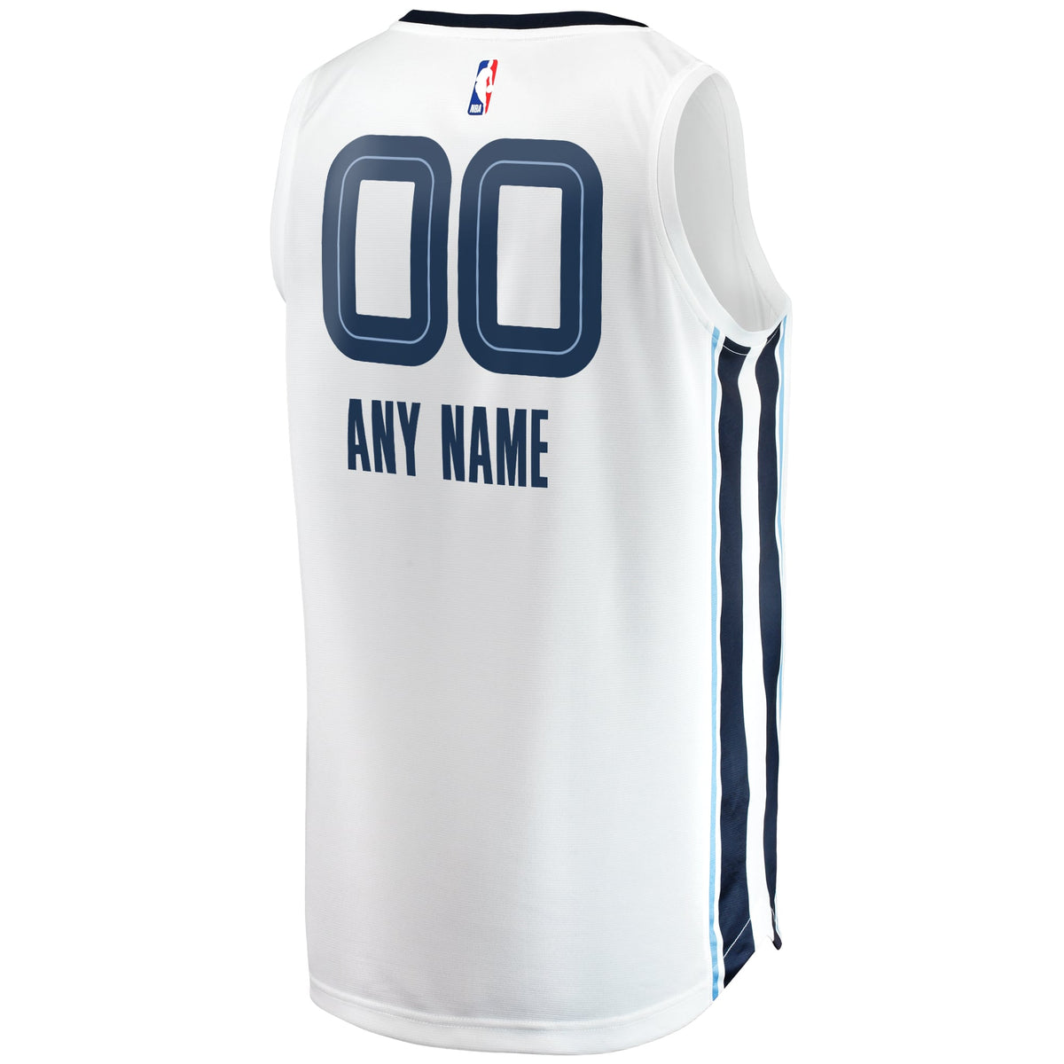 Memphis Grizzlies Fanatics White Fast Break Custom Replica Jersey - Association Edition for Men product image 4, provided