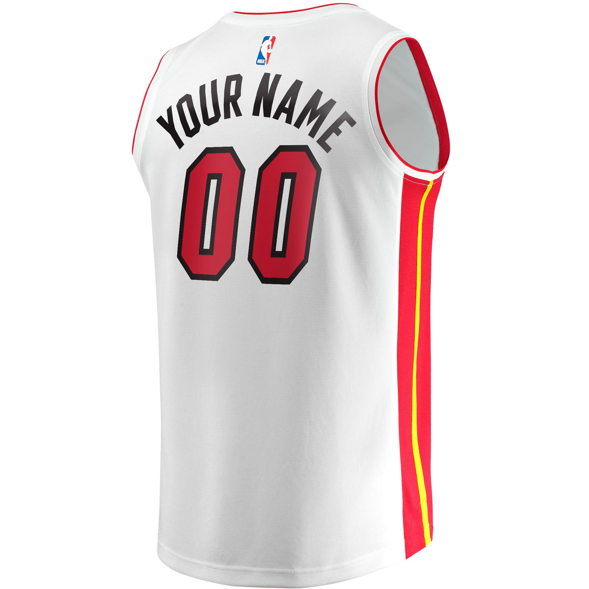 Miami Heat Fanatics White Fast Break Custom Replica Jersey - Association Edition for Men product image 4, provided for